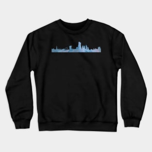 London Skyline Blue Watercolor Crewneck Sweatshirt